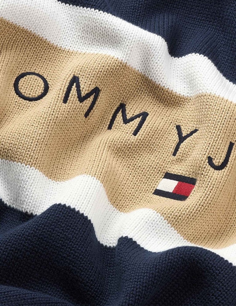 T-shirt TOMMY JEANS collo rugby polo jumper multi